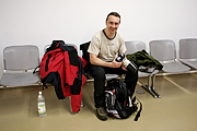 Adam szczęśliwy po nadaniu bagażu :-).